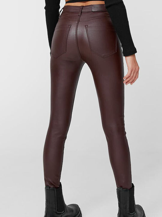 Damen Hoch tailliert Stoff Hose Push-up Rot Damen Hoch tailliert Stoff Hose Push-up Rot