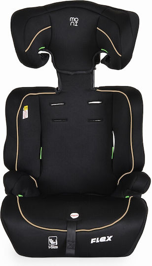 Moni Flex Детско Столче за Кола i-Размер Black / Beige Line 9-36 кг