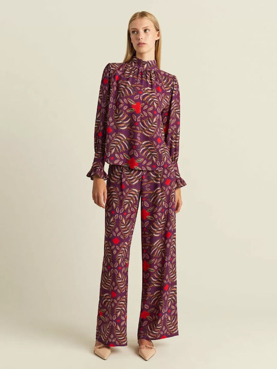 Damen Stoff Hose mit Gummizug