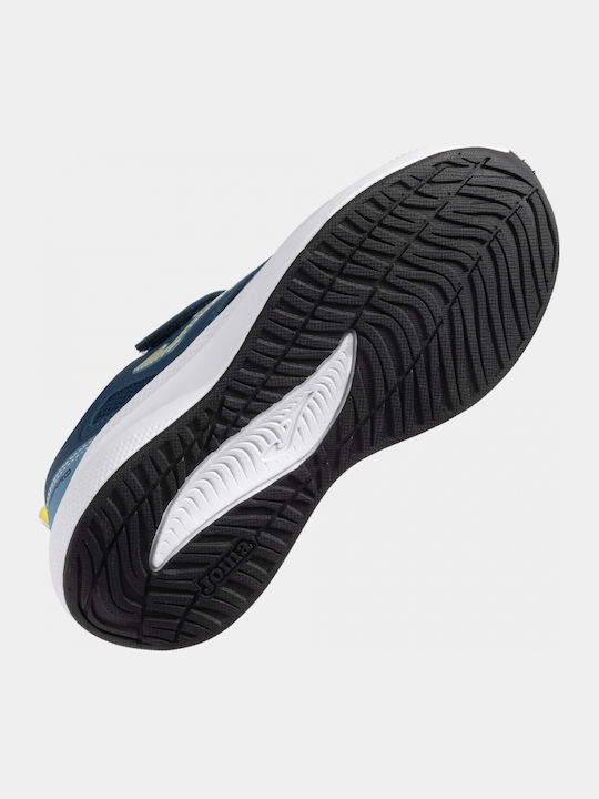 Kids Sports Shoes Running with Hoop & Loop Closure Navy Blue