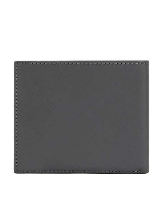 Leather Men's Wallet Classic Gray