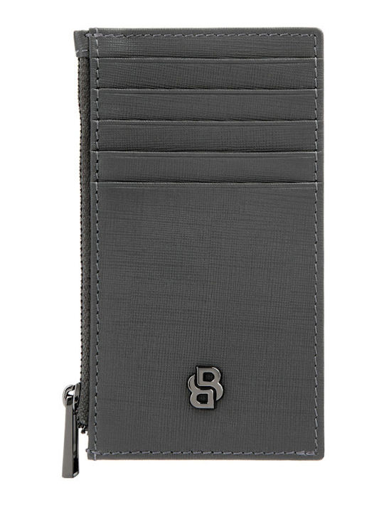 Leather Men's Wallet Cards Gray