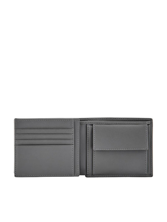 Leather Men's Wallet Classic Gray