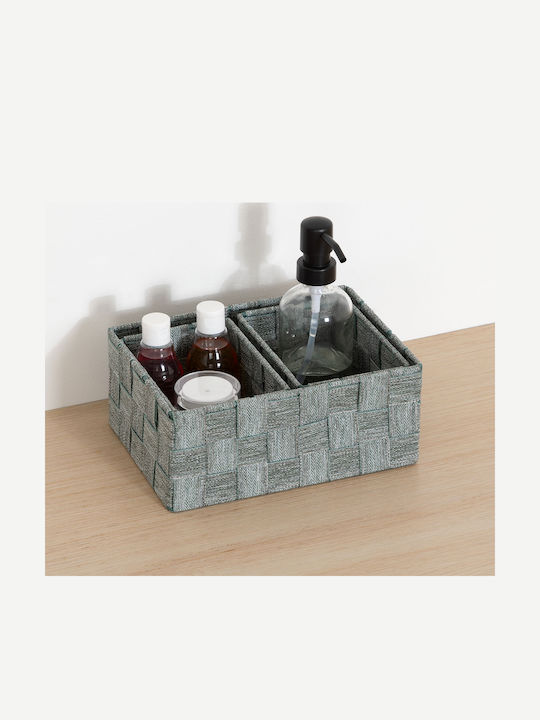 5Five Storage Basket Fabric Green 3pcs