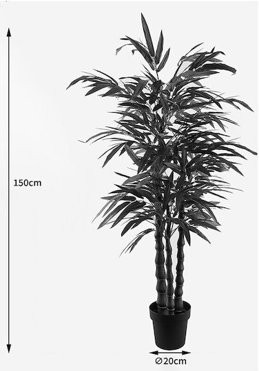 Decorative Potted Plant Arti Bamboo Inart Green Φ70x150cm