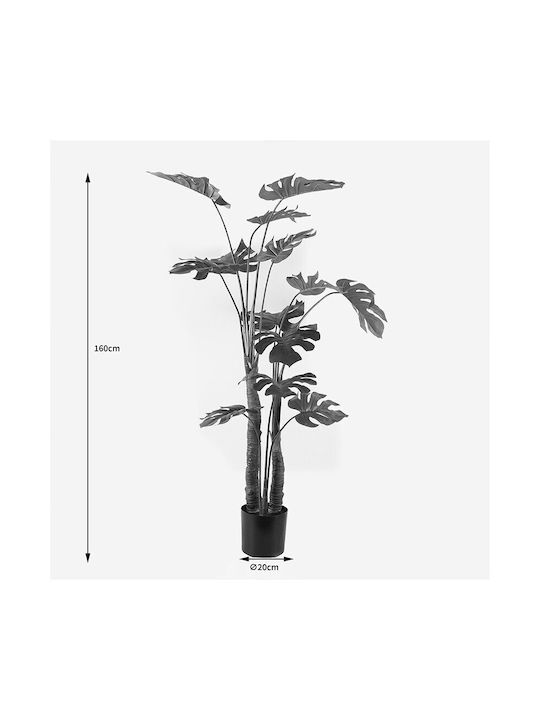 Decorative Potted Plant Deliciosa I Inart Green Φ90x160cm