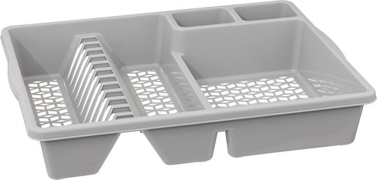 5Five Dish Drainer Plastic in Gray Color 47.5x38x9cm 5Five Dish Drainer Plastic in Gray Color 47.5x38x9cm