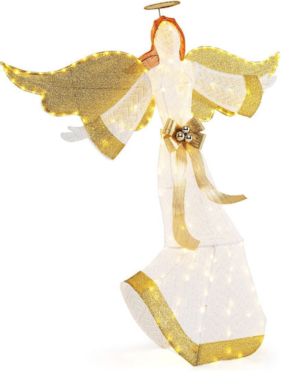 Costway Illuminated Christmas Angel 160 cm Halo Wings Cm24771de