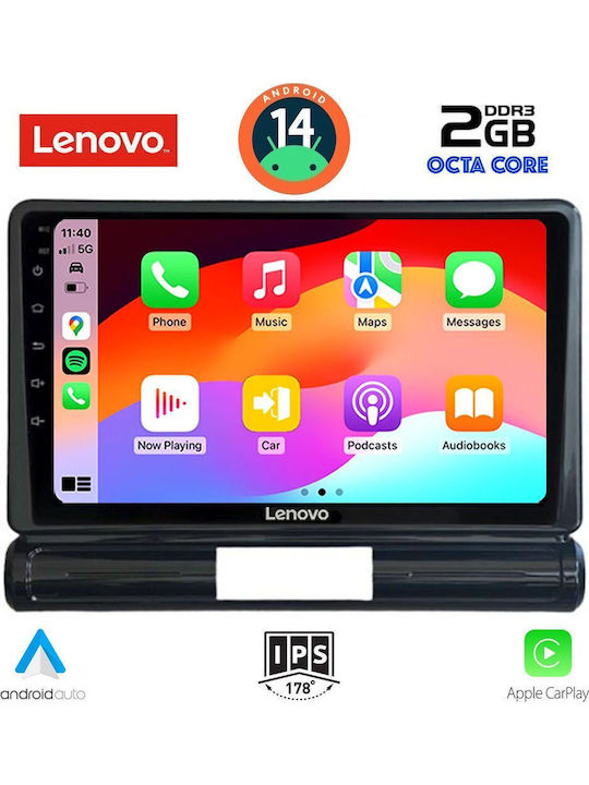Lenovo Car Audio System for Citroen C3 / DS3 2016 (Bluetooth/USB/WiFi/GPS/Apple-Carplay/Android-Auto) with Touch Screen 9"