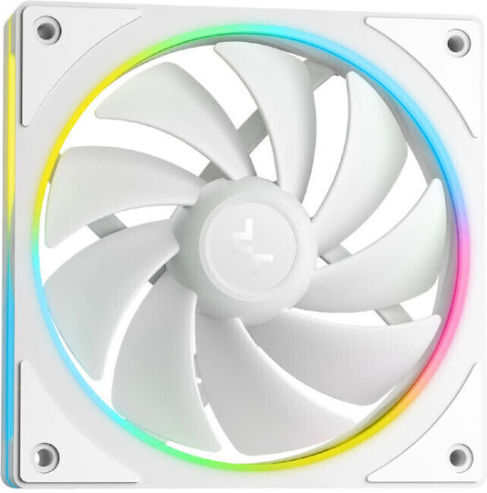 Deepcool LM360 Υδρόψυξη AIO CPU με 3 Ανεμιστήρες 120mm και ARGB Φωτισμό Λευκή