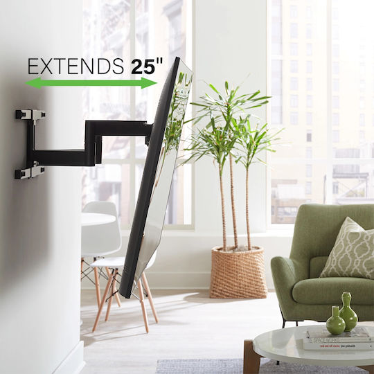 Suport Tv Universal Extensibil Montat Pe Perete Sanus 119-229 Cm Negru
