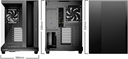 Be Quiet Light Base 500 Gaming Midi Tower Кутия за Компютър със Страничен Прозорец Черна