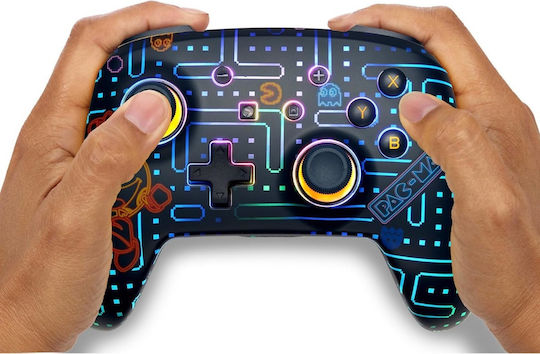 PowerA Pac-Man Neon Arcade Безжичен Контролер за Switch Черен