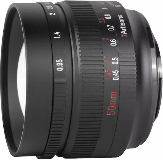7artisans Crop Φωτογραφικός Φακός Photoelectric 50mm F/0.95 Σταθερός για Fujifilm X Mount Black