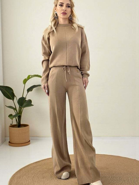 Women's Beige Set with Trousers