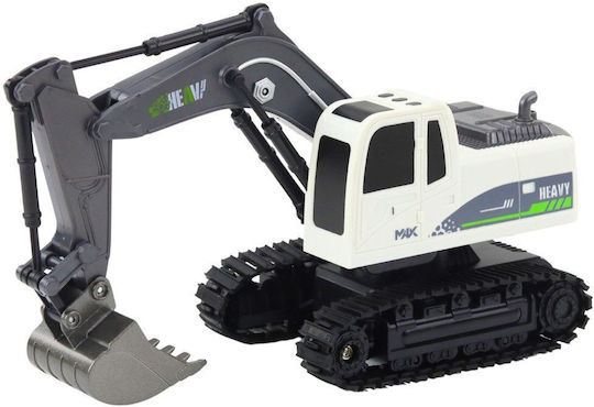 Lean Toys Remote Controlled Τηλεκατευθυνόμενος Εκσκαφέας Λευκό