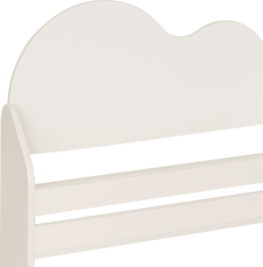 Kids Wooden Bookcase Ecru 61.5x18.5x100cm