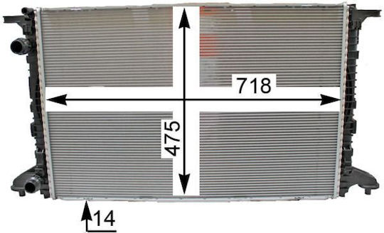 Radiator Engine Cooling Mahle Cr 2176 000p