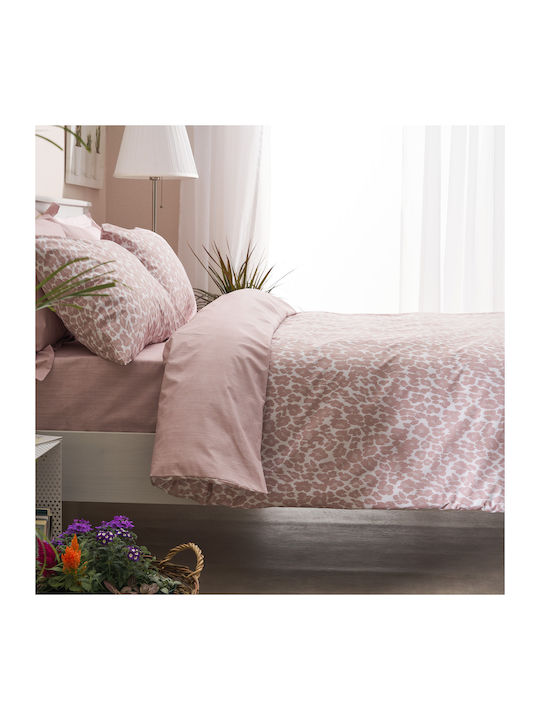 Charalambidis Textiles Bettdecke Einzelbett 160x230cm Leopar Pink 350 GSMGsm