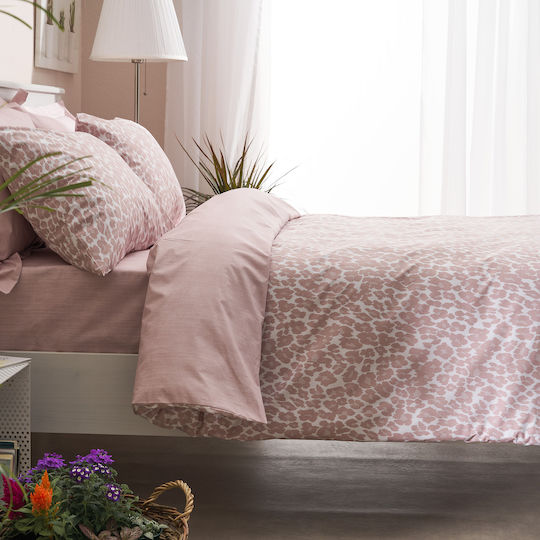 Charalambidis Textiles Bettdecke Einzelbett 160x230cm Leopar Pink 350 GSMGsm