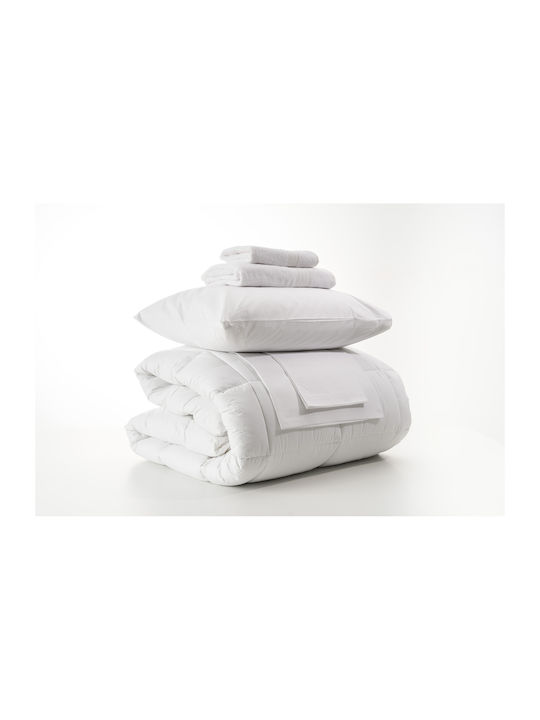 Charalambidis Textiles Bettdecke Großes Doppelbett 220x230cm White 350 GSMGsm