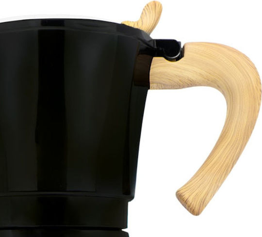 Electric Stovetop Espresso Pot for 480W Black
