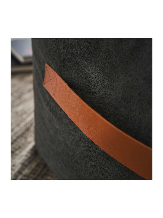 Bean Bag Stool Poof Nadinia Gray 40x50x50cm