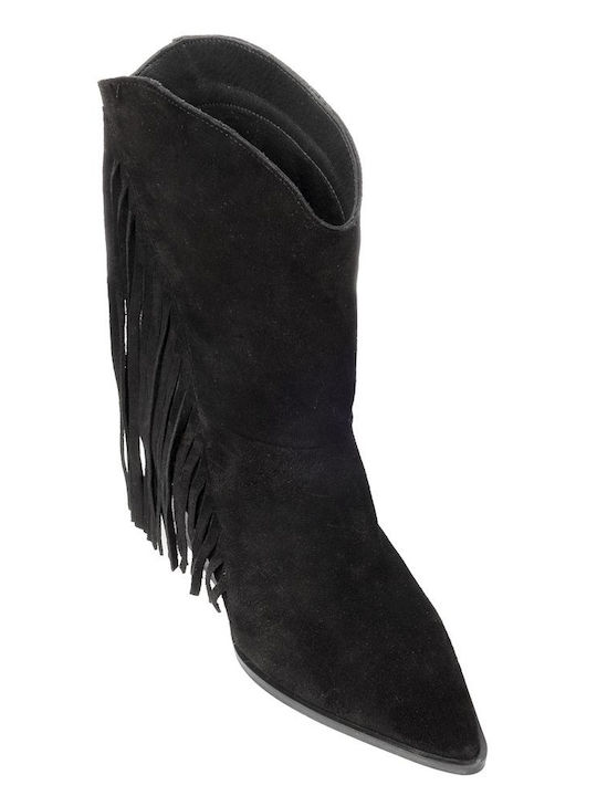 Women's Ankle Boots with High Heel Black