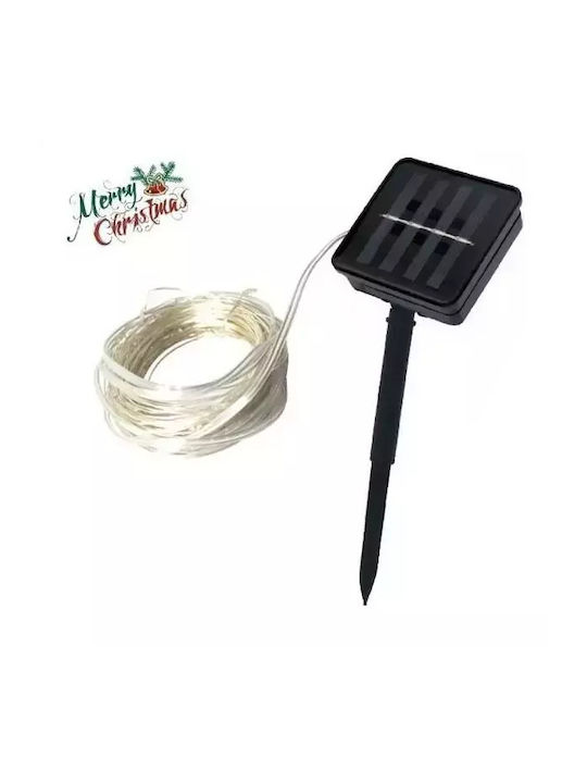 100 Λαμπάκια LED 10μ. Θερμό Λευκό Ηλιακά σε Σειρά 100 Λαμπάκια LED 10μ. Θερμό Λευκό Ηλιακά σε Σειρά