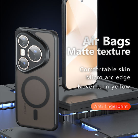 Techsuit Purefrost Umschlag Rückseite Silikon Schwarz (Huawei Pura 80 Ultra)