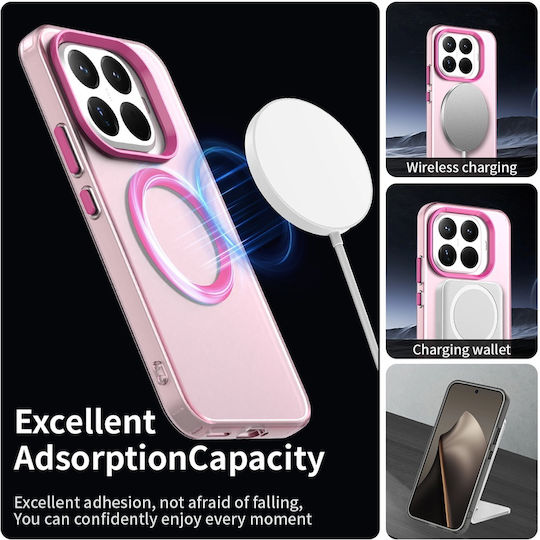 Techsuit Candycase Umschlag Rückseite Kunststoff / Silikon Rosa (Xiaomi 15T Pro)