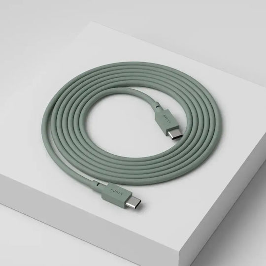 Schnelllade-Datenkabel USB-C/USB-C Avolt 2 Meter Sage