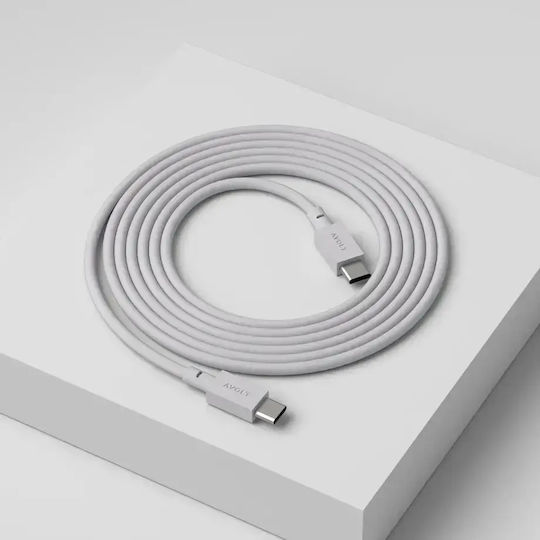 Data Fast Charging Cable Usb-c/usb-c Avolt 2 Meters Gray