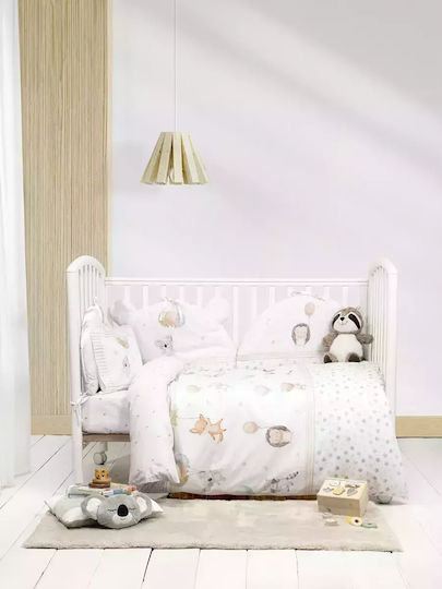 Nima Baby Sheets Set Cradle Cotton White 70x110cm