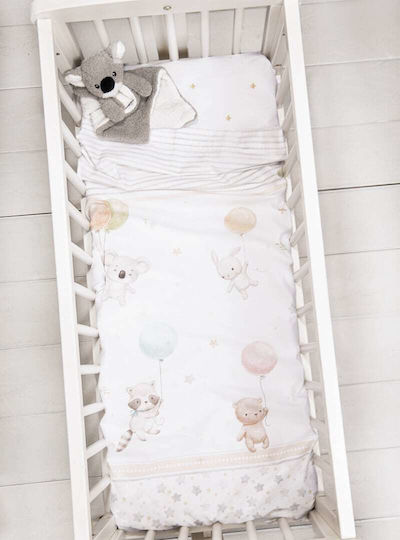 Nima Baby Sheets Set Cradle Cotton White 70x110cm