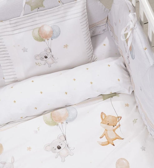 Nima Baby Sheets Set Cradle Cotton White 70x110cm