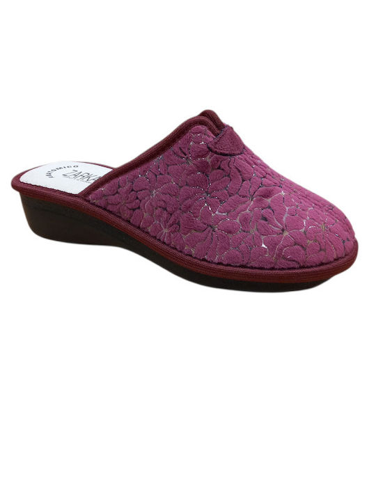 Winter Women's Slippers Burgundy