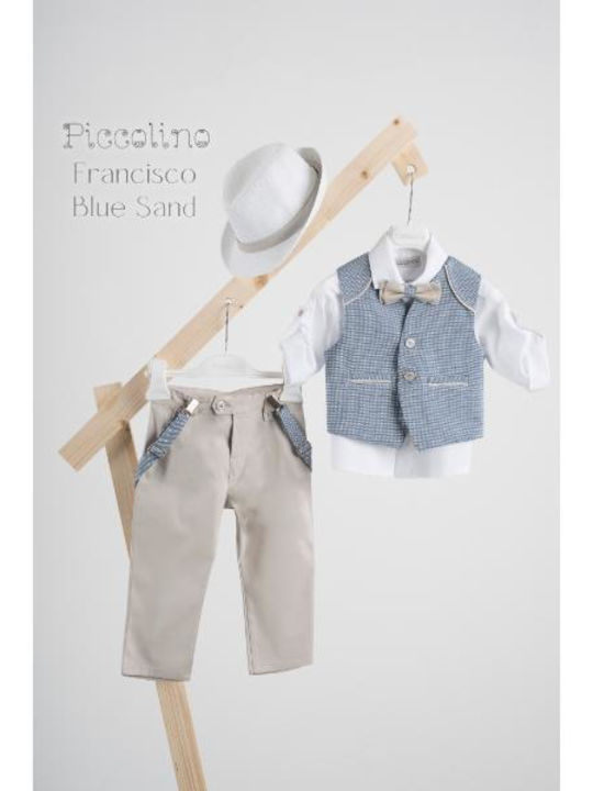 Piccolino Francisco Bluesand Baptism Suit Blue