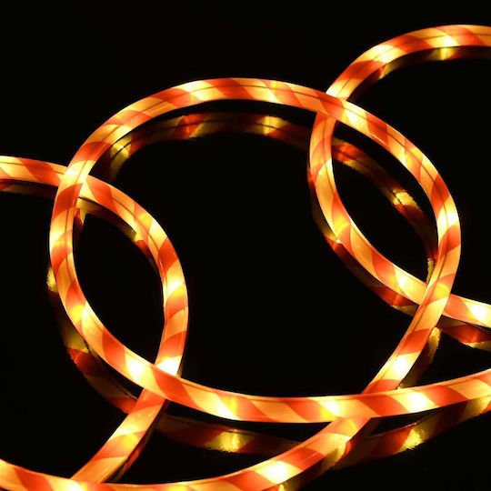 Christmas Light Tube Warm White Battery 2400 Light Bulbs 100m