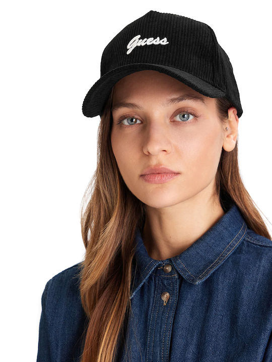 Guess Corduroy Baseball Cap Women's Guess Black V5bz10wf760-jblk