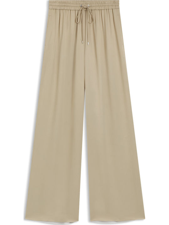 Women's Fabric Trousers Light Beige