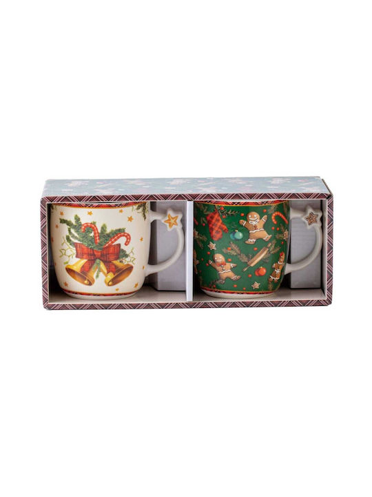 Marva Christmas Mug Porcelain Green
