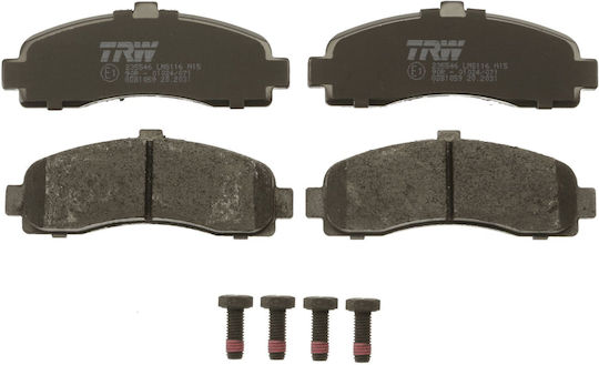 Set Plăcuțe De Frână Partea Din Față Șurub Ghid Etrier Suplimente Nissan Micra Ii 1.0-1.5d 08.92-02.03 Trw 45mm 120.8mm 15mm