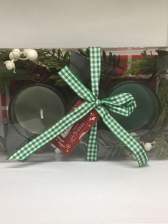 General Trade Christmas Transparent Candle 10x6.5cm 2pcs