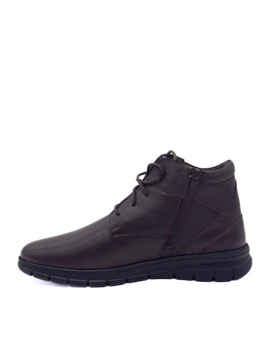 Leather Brown Men's Boots