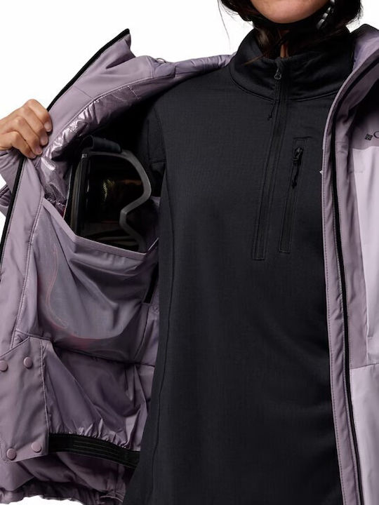Columbia 2133401-551 Γυναικείο Μπουφάν για Σκι & Snowboard Μωβ