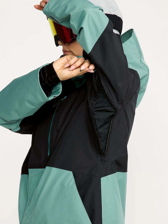 Volcom Insulated H0452603-ATB Γυναικείο Μπουφάν Gore-Tex για Σκι & Snowboard Μπλε