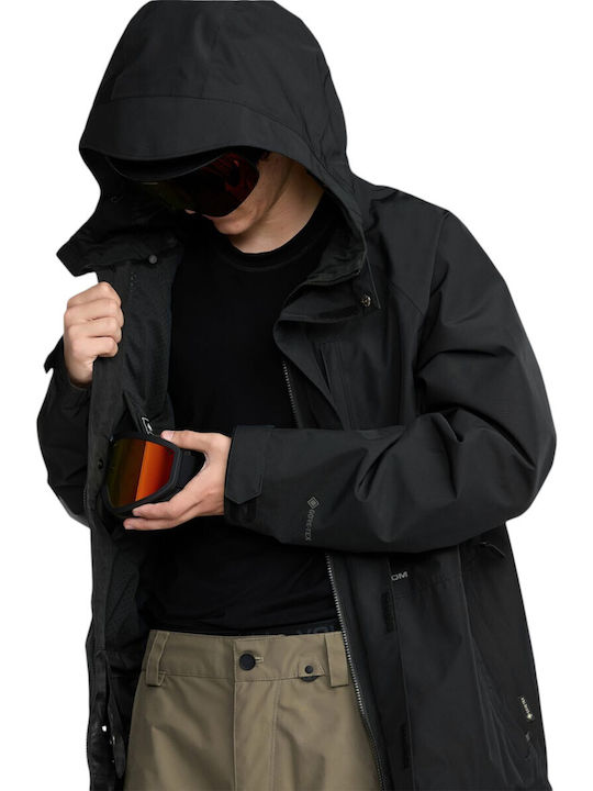 Volcom Dua G0652605-BLK Ανδρικό Μπουφάν Gore-Tex για Σκι & Snowboard Μαύρο