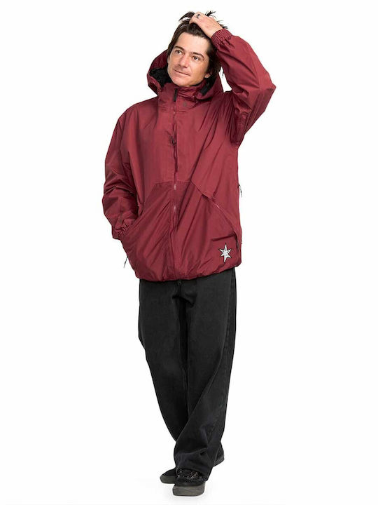 Volcom Longo G0652603-BTR Ανδρικό Μπουφάν Gore-Tex για Σκι & Snowboard Κόκκινο