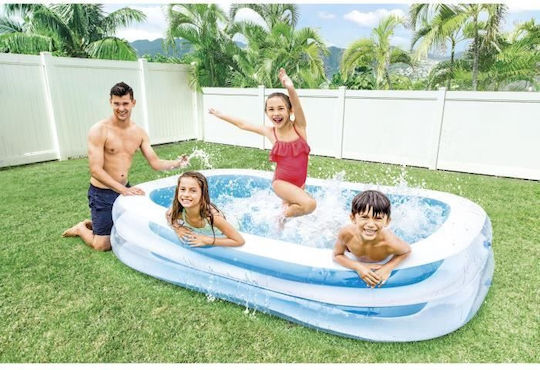 Intex Swim Center Παιδική Πισίνα 770lt Φουσκωτή 262x175x56εκ. Γαλάζιο
